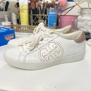 Rose Gold Tory Burch Sneakers